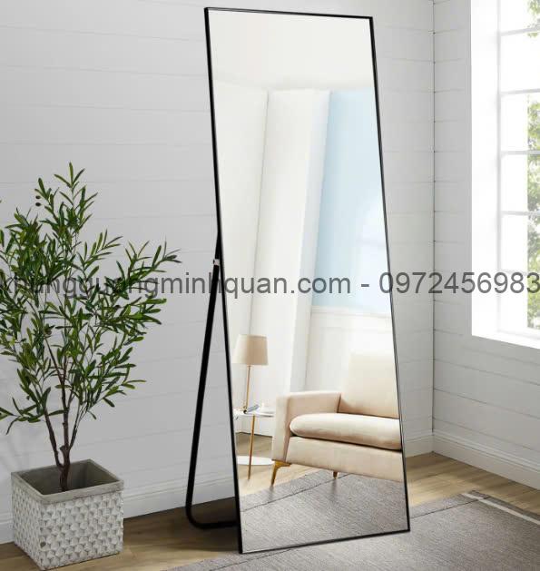 gương toàn thân viền nhôm đen