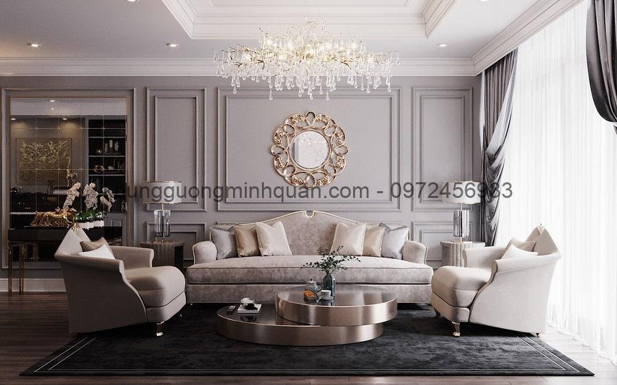 gương trang trí phòng khách