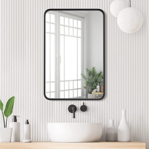 mẫu gương chữ nhật phòng tắm