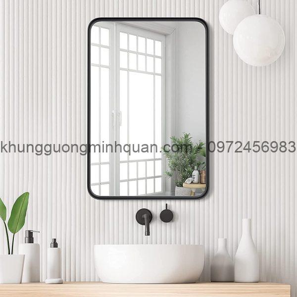 mẫu gương chữ nhật phòng tắm